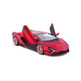 * 18-21099 RD Bburago - Lamborghini Sian FKP 37, rossa - Scala 1:24